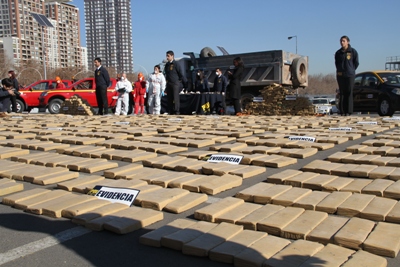 3 toneladas de drogas fueron incautadas entre Marihuana y Cocaína