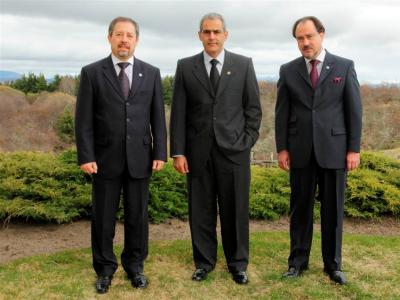 Fiscal  Nacional junto a  Fiscal Regional y Director Ejecutivo de la Fiscalía de Magallanes