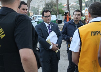 El fiscal Christian González dirigió diversas diligencias en esta investigación.  