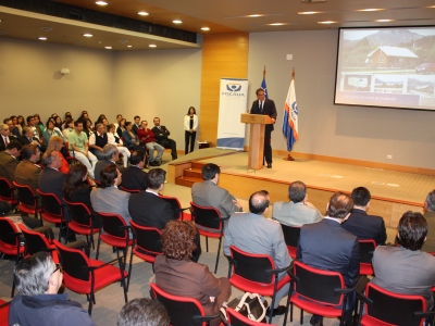 En el auditorium de Inacap en Puerto Montt se realizó la Cuenta Pública 2014 de la Fiscalía Regional de Los Lagos.