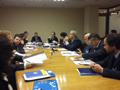 Esta mañana en la Comisión de Constitución del Senado de Chile