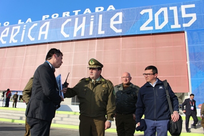 Fiscal Eduardo Yáñez en el Estadio La Portada.