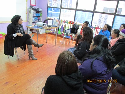 En Río Negro la Fiscal Leyla Chahín ofreció una charla a apoderadas de la Escuela de Lenguaje Dora.