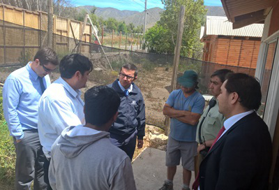 El fiscal Eduardo Yáñez y su equipo junto con la SIP de Carabineros.