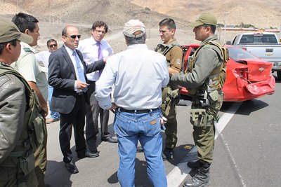 El fiscal Marcelo Torres se constituyó a los pocos minutos de ocurrido el delito al lugar en que fueron detenidos los imputados.