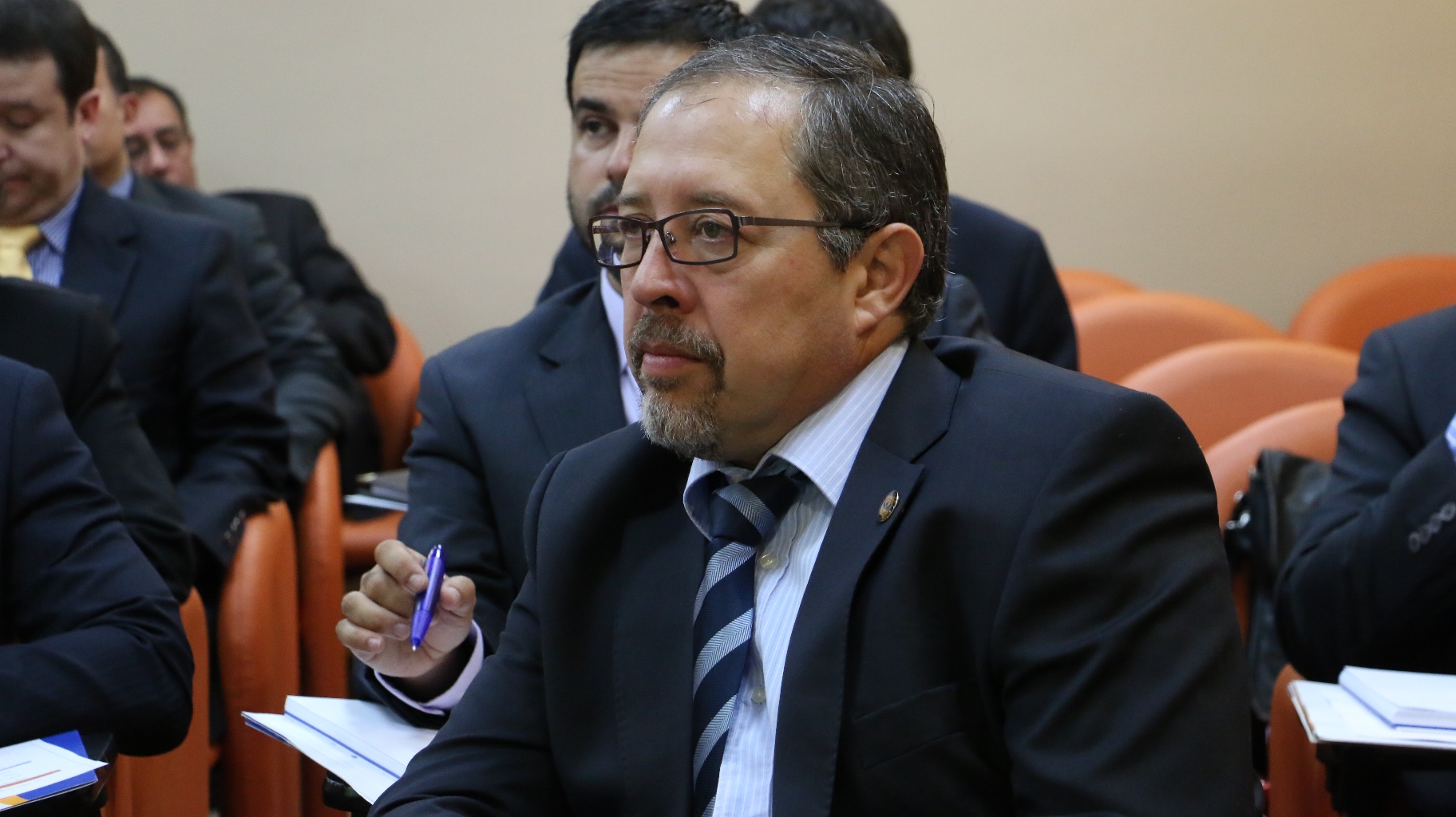 El Fiscal Regional Juan Agustín Meléndez (en la foto) asistió acompañado por el fiscal Alejandro Ríos y el abogado asesor Juan Peña.