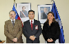El Fiscal Regional realizó el saludo acompañado por la fiscal jefe de Valdivia, Tatiana Esquivel.