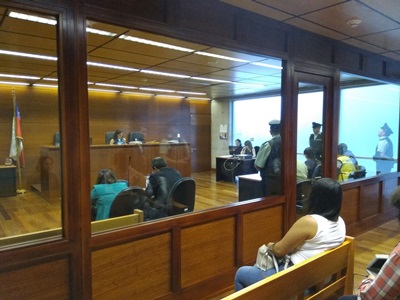 El fiscal Marcelo Vargas en la audiencia de lectura de sentencia.