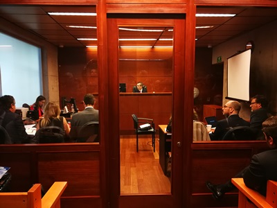 La audiencia ante el tribunal de garantías.