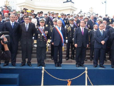 Fiscal Nacional en Monumento a los Héroes de Iquique en Valparaíso