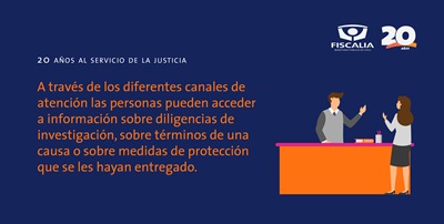 La Fiscalía tiene distintos canales de comunicación.