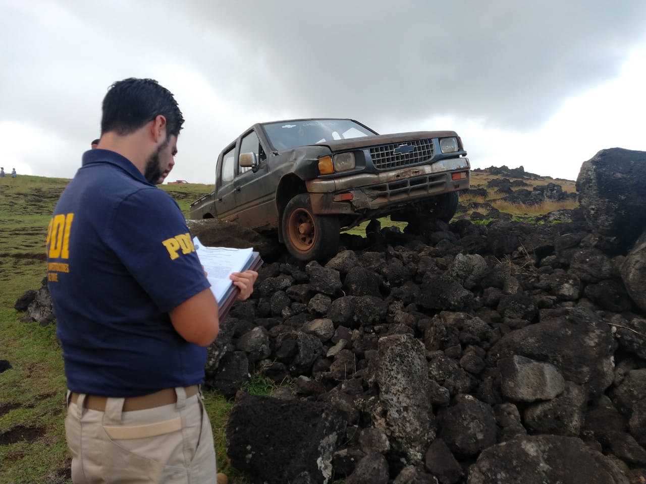 Policia de Investigaciones estuvo a cargo de los peritajes en el sitio del suceso