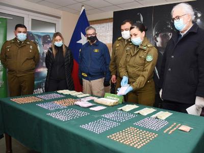 1,056 Kg de cocaína, además de éxtasis y quetamina, fueron decomisados en control sanitario de San Pablo. 