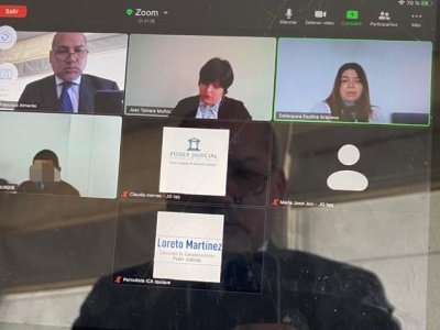 La audiencia de formalización se realizo por sistema de videoconferencia.