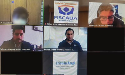 La audiencia de formalización se realizó mediante video conferencia.