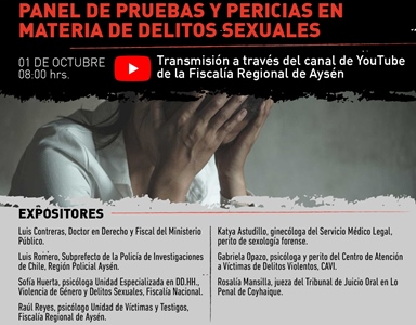 Actividad se efectuará el jueves 1° de octubre y será transmitido a través de Youtube.