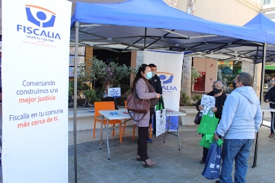 El público de Ovalle se acercó a hacer consultas por los servicios de la Fiscalía.