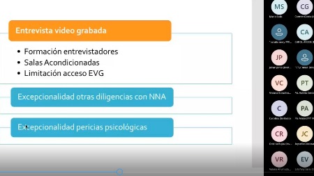 La charla fue seguida por diferentes profesionales que atienden a niños, niñas y adolescentes.