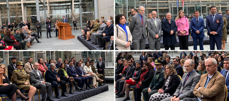 Ceremonia efectuada en el Centro de Justicia de Santiago.