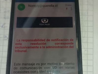 Atacama: Fiscalía advierte por circulación de correo falso en que se ocupa logo institucional