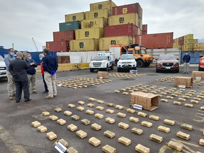 Con más de 50 kilos de marihuana, casi 600 kilos de cocaína base y 20 kilos de clorhidrato de cocaína cayeron detenidos los acusados.