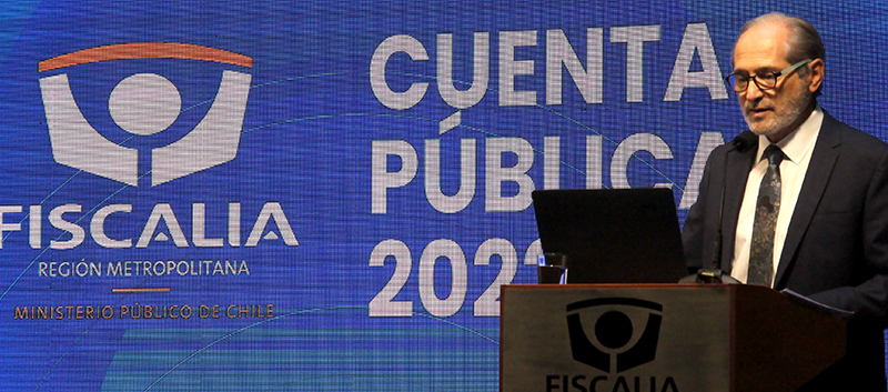 Fiscal Regional José Luis Pérez Calaf, primer expositor.