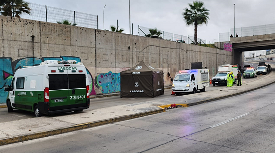 Carabineros realizó las primeras diligencias en el sitio del suceso.