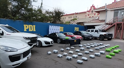 Ovalle: Investigación de Fiscalía y PDI deriva en formalización por tráfico de drogas que iba a ser vendida en fiestas patrias y lavado de activos