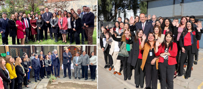 Visita del Fiscal Nacional a la Fiscalía de Melipilla y Talagante respectivamente.