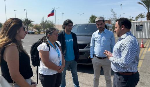 Delegación de UNICEF fue a conocer la Fiscalía de Frontera.