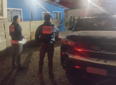 El equipo ECOH de la Fiscalía de Atacama y el fiscal Sebastián Coya de la Unidad Sacfi trabajaron en el lugar del crimen.