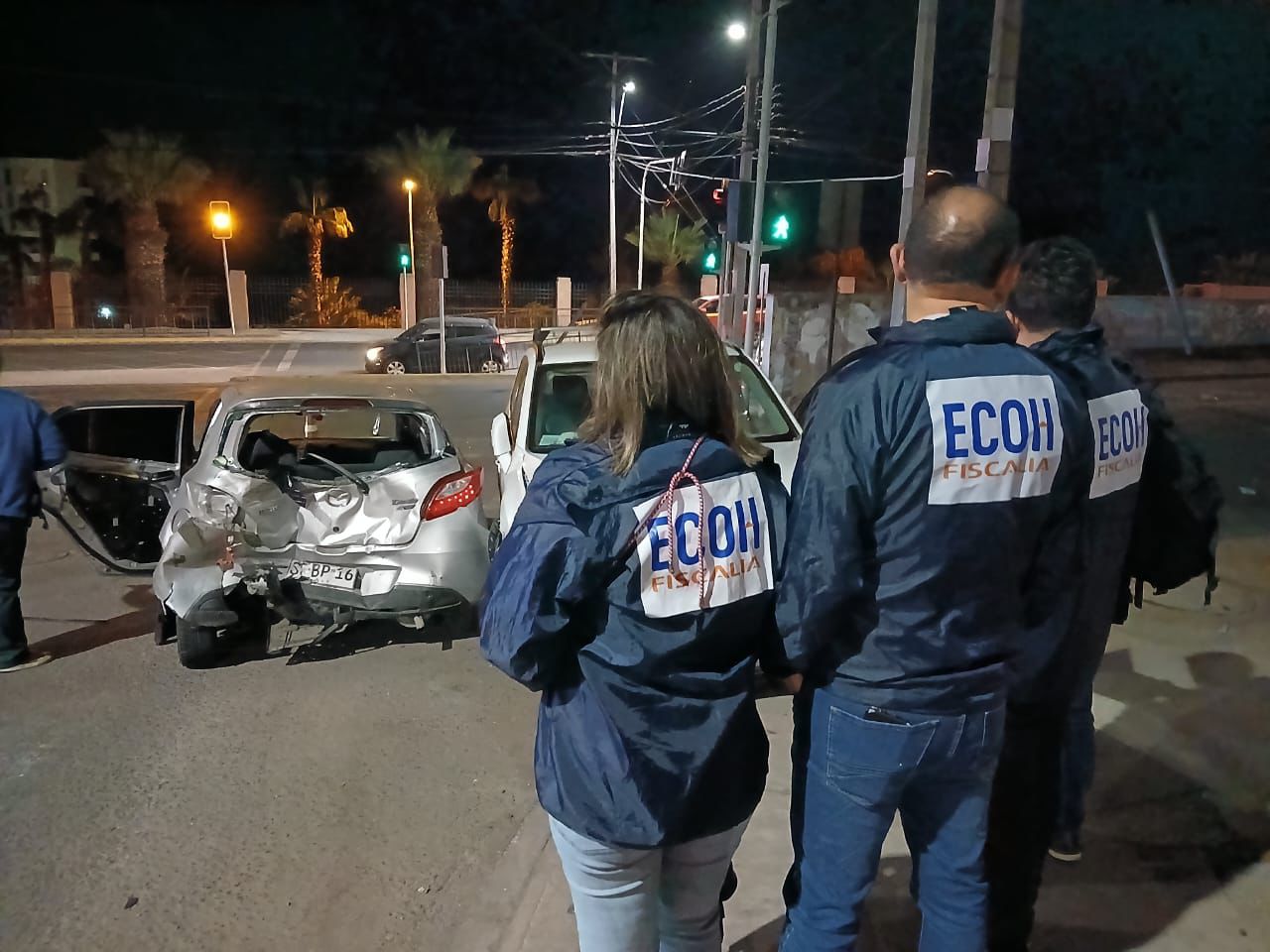 El día del hecho ECOH Tarapacá se constituyó en el sitio del suceso para iniciar diligencias. 
