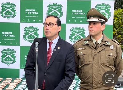 Fiscal Regional de O'Higgins, Aquiles Cubillos junto al jefe de OS9, Coronel Mauro Pino