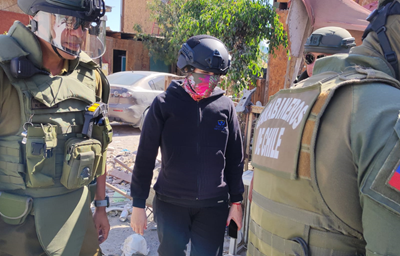 La operación fue dirigida en terreno por una fiscal del Ministerio Público.