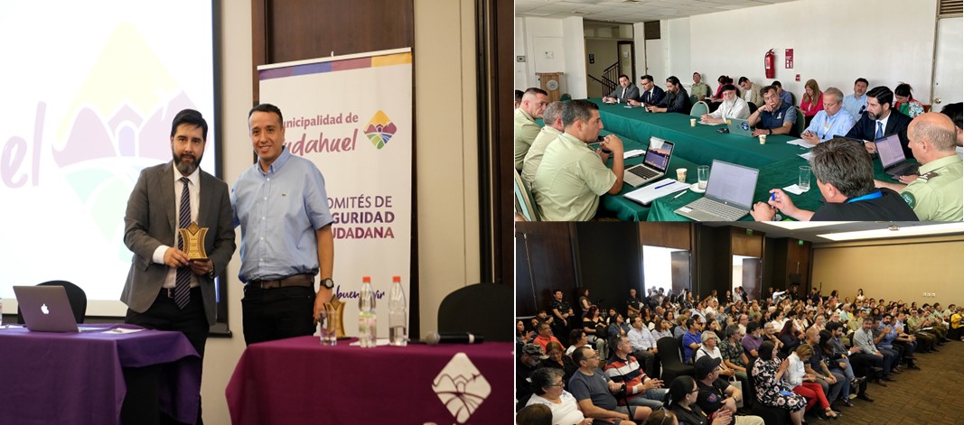 Jefe de EStudios Occidente, Roberto Contreras, participó en reuniones de seguridad en Maipú y Pudahuel.