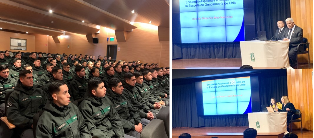 La capacitación fue realizada el lunes 23 de abril en la Escuela de Gendarmería.